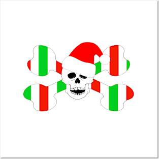 Christmas Skull And Bones Posters and Art